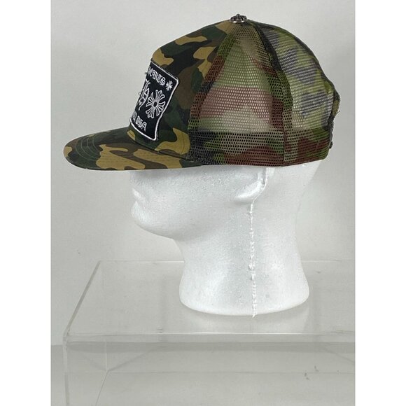 Chrome Hearts CH Hollywood, USA Camouflage Trucker Mesh Snapback Hat Cap F226 - Picture 2 of 7